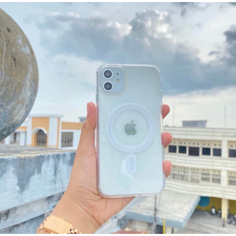 New Clear Case Magsafe Full Cover Akrilik IPHONE X XS XR 11 12 12 mini  13 mini 14 14+ PRO MAX PLUS 