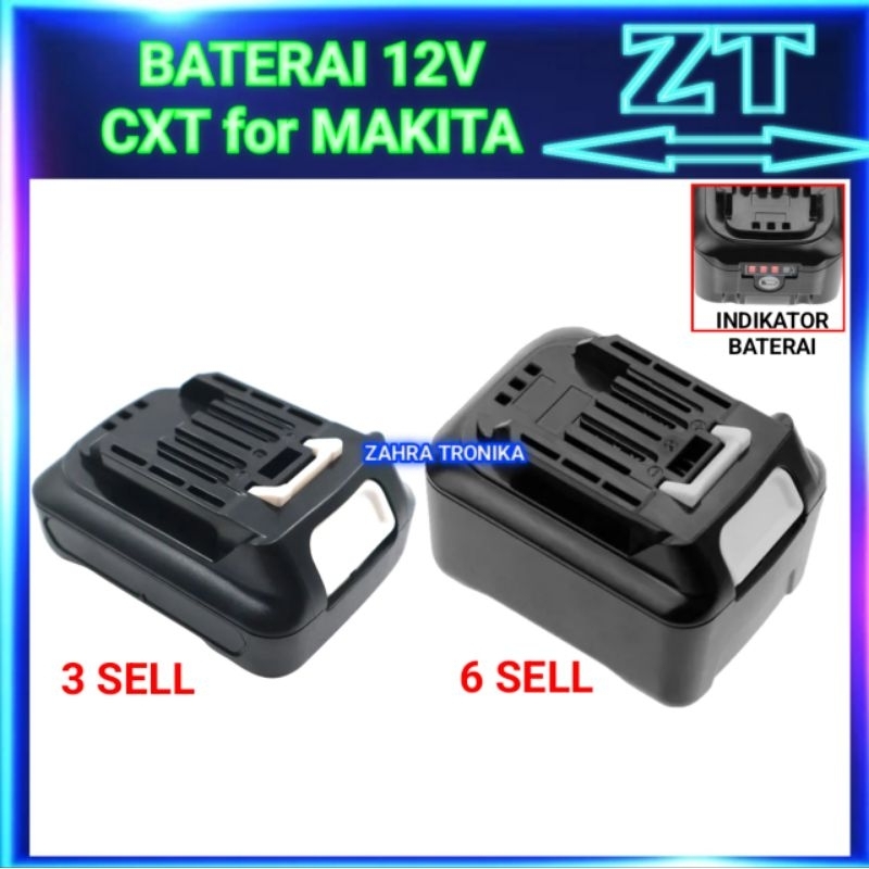 Baterai For Makita 12 volt CXT (BL1016) & (BL1041)