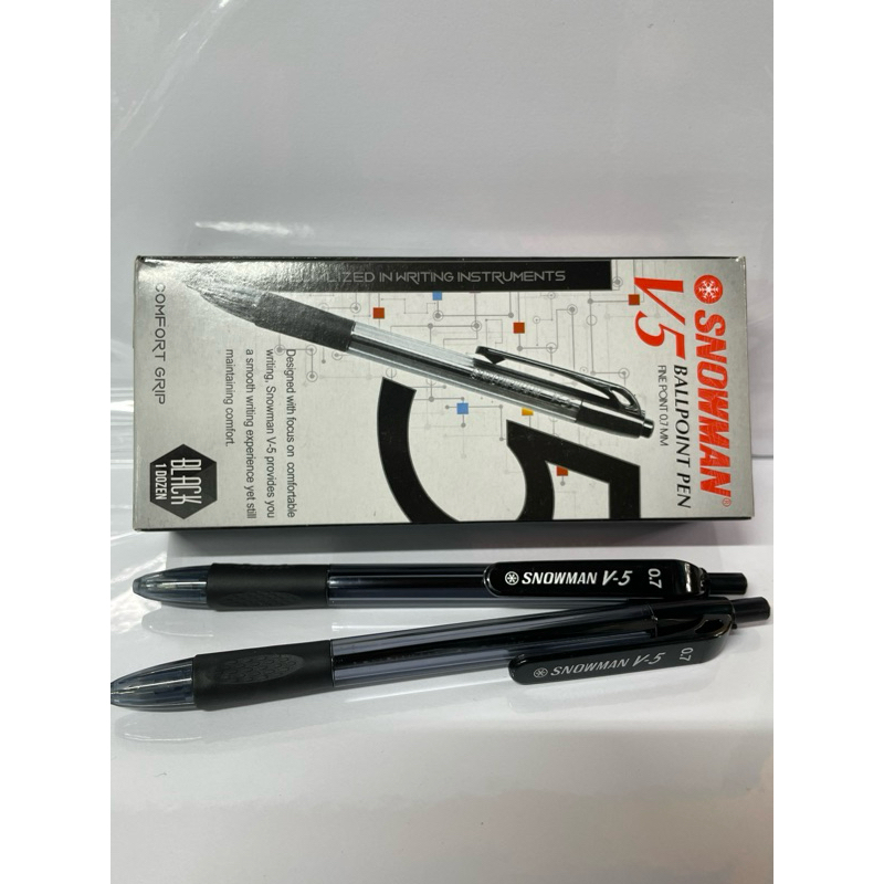 

PULPEN SNOWMAN V-5 0,7 HITAM 12pcs