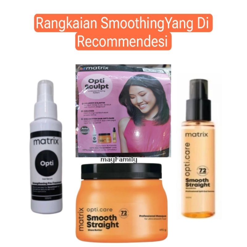 1set matrix opti straight smoothing rambut rebonding rambut