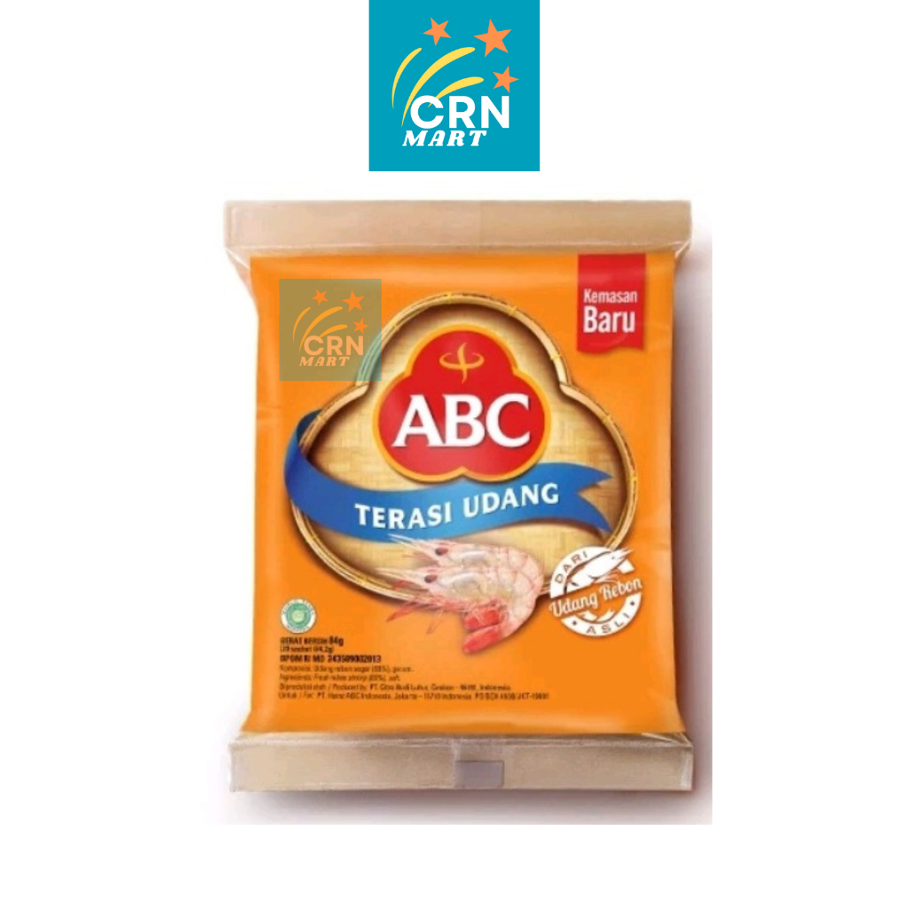 

CRN MART - ABC Terasi Udang Kemasan Pack/Renceng Isi 20x3,8gram