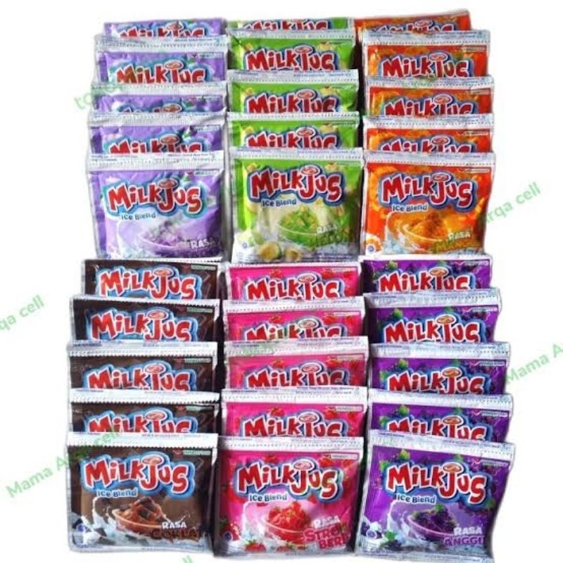 

MILKJUS ICE ES BLENDER MILK SHAKE POWDER ALL VARIANT KEMASAN RENCENG 10 PCS X 25 GRAM