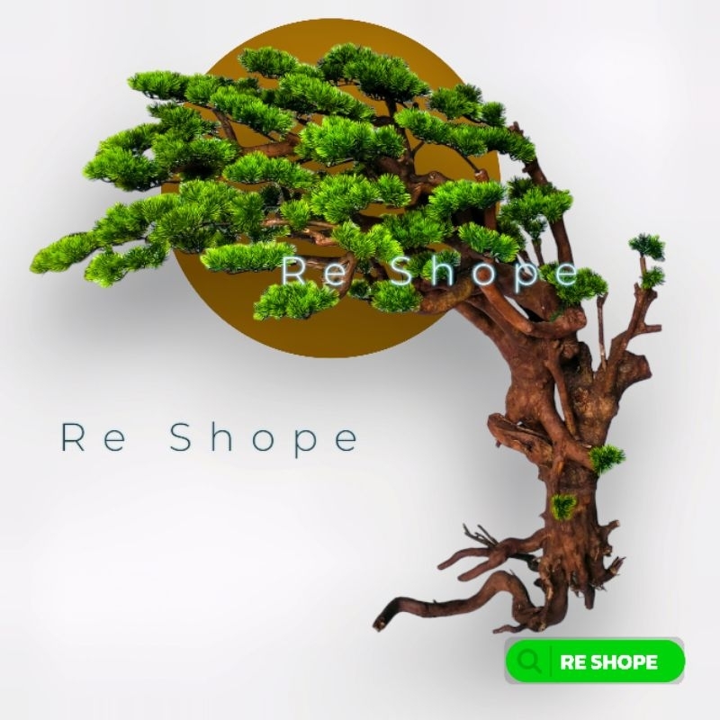 BONSAI JEPANG TINGGI 1mtr / CEMARA UDANG CEMARA PINUS / JAPANESE bonsai pohon artificial