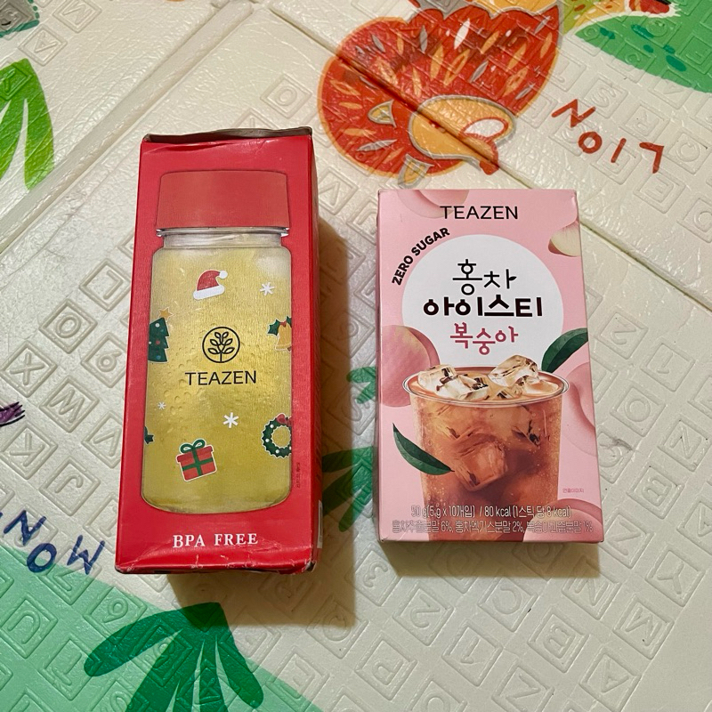 

[Baca Deskripsi - Ready Stock] Teazen Peach Ice Tea Zero Sugar Free Bottle