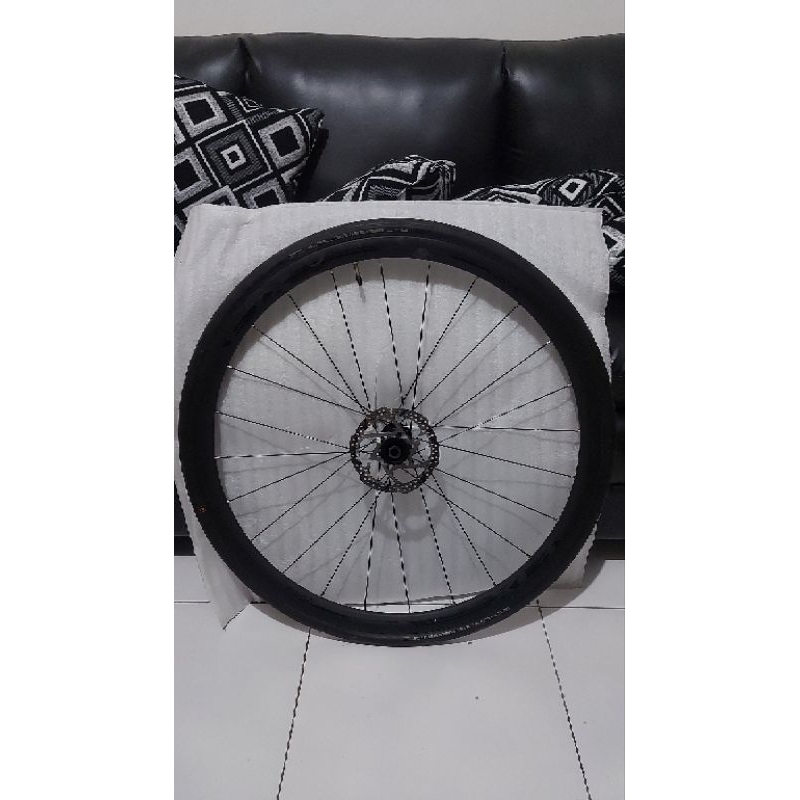 Wheelset Alloy Entity XL3 ex Polygon Strattos S8D 2022 Color Black include Rotor Trp dan Ban Schwalb