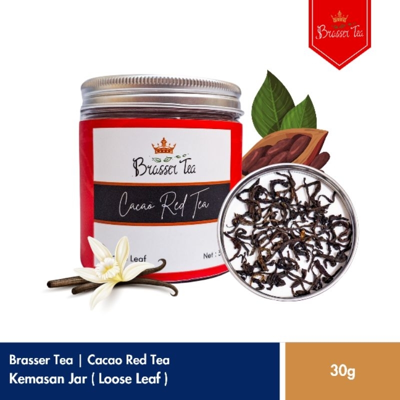 

Cacao Red Tea | Teh Merah dengan Aroma Cacao Kemasan Jar Isi 30gr