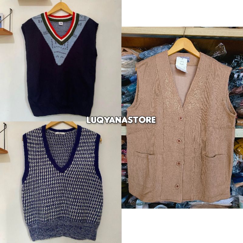 [COD] VEST ROMPI RAJUT KOREA | VEST RAJUT UNISEX | VEST ACADEMIA | ROMPI RAJUT FIT BODY DAN OVERSIZE