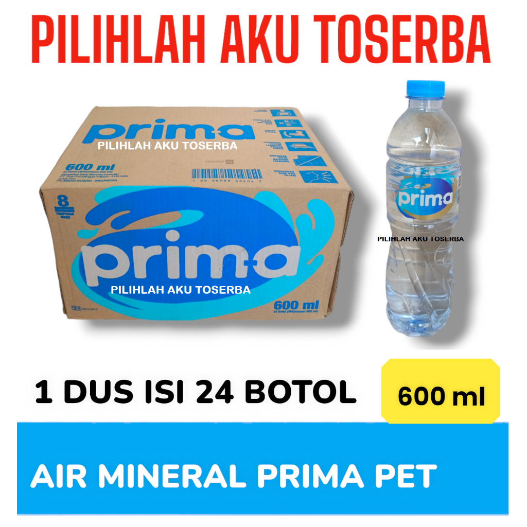 

Air Mineral Prima Prim-A Botol Pet 600 ml - (HARGA 1 DUS ISI 24)