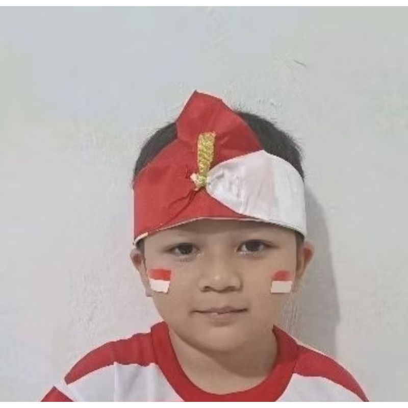Topi merah putih agustusan / Aksesoris topi merah putih