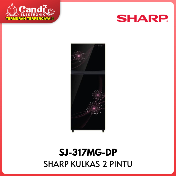 SHARP KULKAS 2 PINTU SJ-317MG-DP 256 LITER SJ-317MG