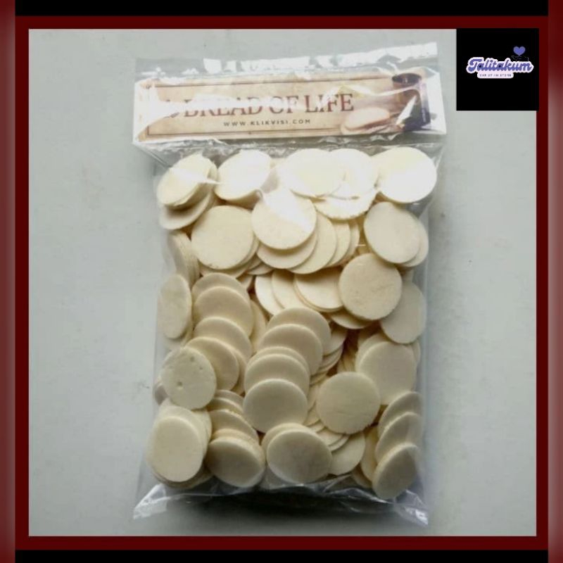 

Hosti Polos Perjamuan Kudus Gereja Isi 25gr, 50gr, 100gr, 250gr
