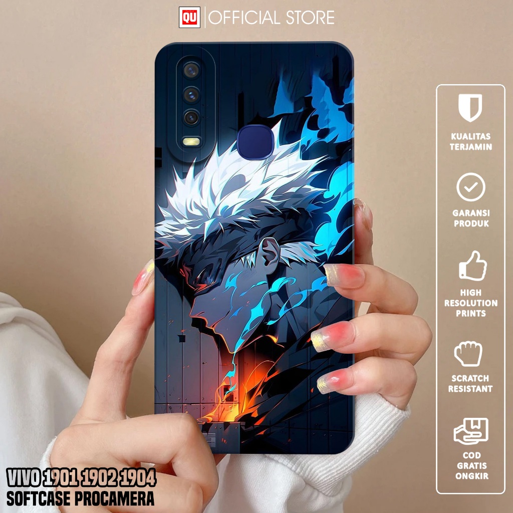 Case VIVO 1901 1902 1904 - Casing VIVO 1904 1902 1901 Motif Gojo Satoru - Softcase Hp VIVO 1904 - Si
