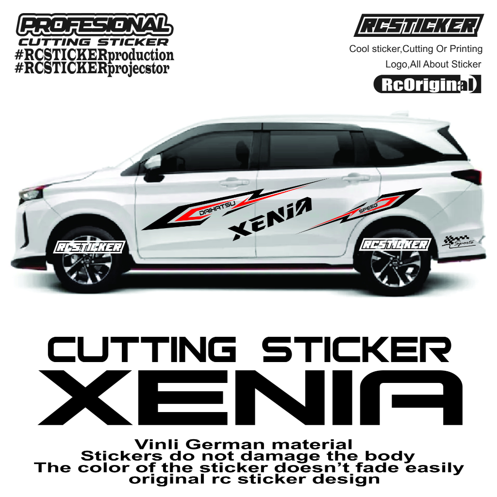 Stiker Cutting Mobil Xenia Stiker Variasi Bodi Samping Mobil Daihatsu Xenia