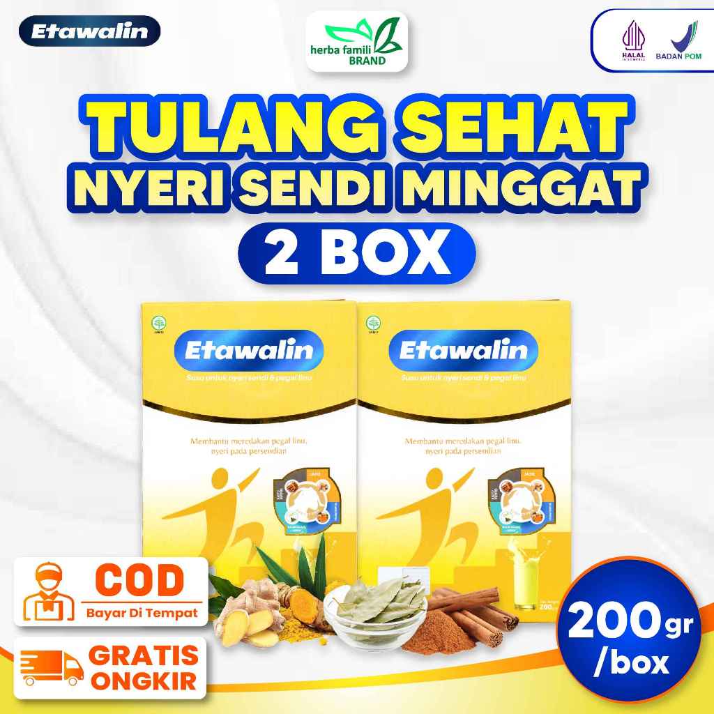 

ETAWALIN 100% ORIGINAL PAKET 2 - Susu Etawa Bubuk Atasi Nyeri Pinggang Sendi Lutut Rematik Asam Urat