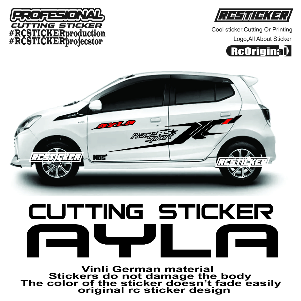 Stiker Striping Mobil Ayla Agya Stiker Body Mobil Ayla Agya Stiker Mobil Keren