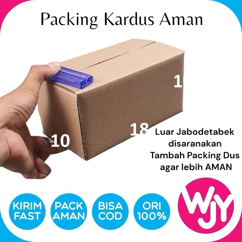 

KARDUS UKURAN 18 x 10 x 10 PXLXT untuk KEAMANAN PAKET