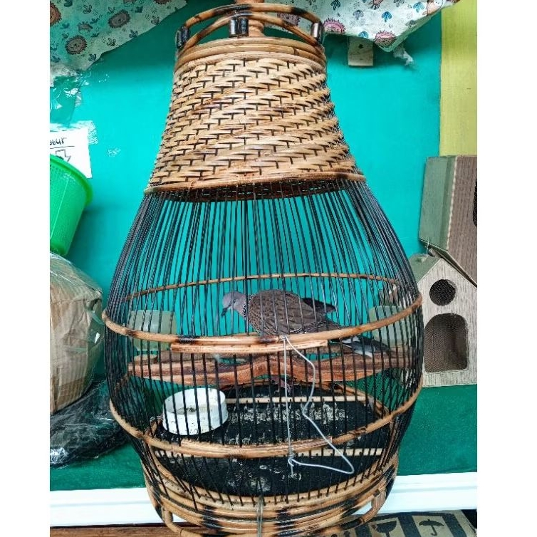 Kandang Tekukur Sangkar Rotan Puter Perkutut