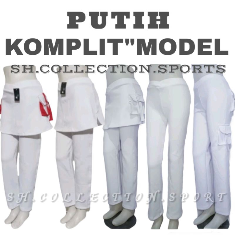 PUTIH_VARIAN_MODEL//celana rok kantong//celana rok kombi//celana rok polos//celana kargo panjang//ce