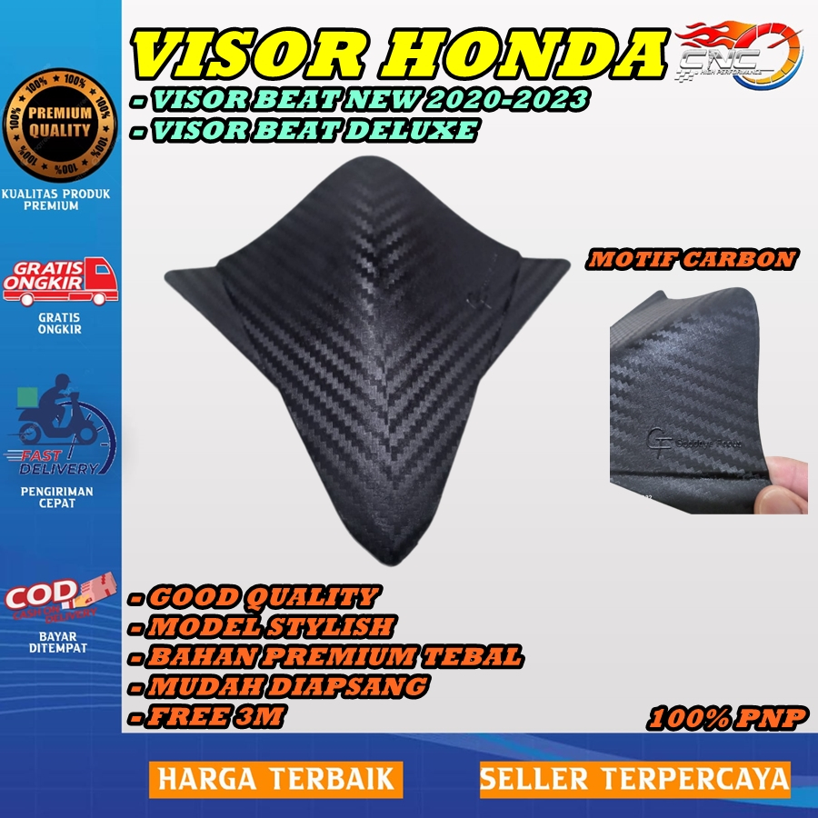 VISOR BEAT NEW 2020-2023, VISOR BEAT DELUXE (ANTI PECAH) WINSHIELD BEAT NEW 2020-2023 VISOR SEPEDA