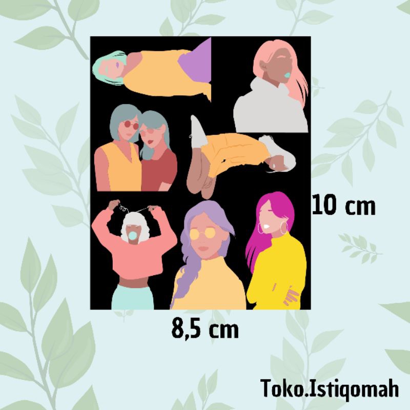 

STICKER HP/STIKER HP PEREMPUAN/STIKER AESTHETIC WANITA/STIKER ESTETIK HP