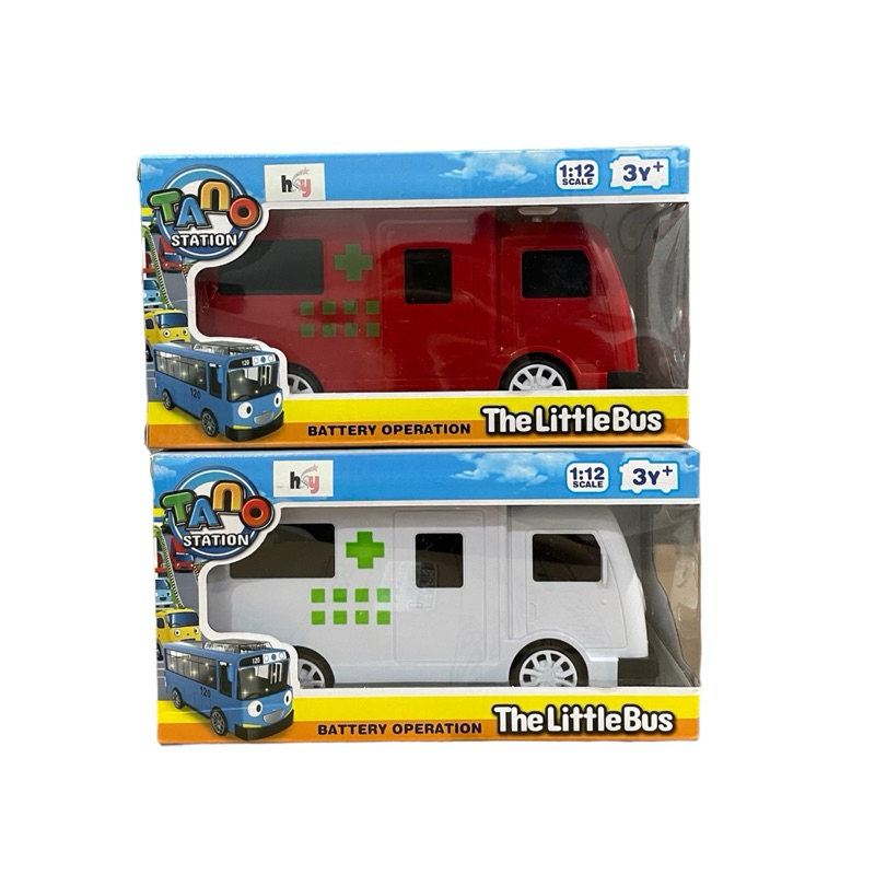 Mobil Tayo The Little Bus Ambulance Baterai Berjalan Lampu Musik / Tayo Car Toys FREE BUBBLEWRAP DAN