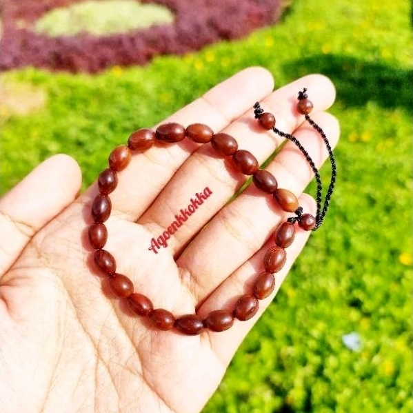 Gelang oval kecil coklat kokka kaukah