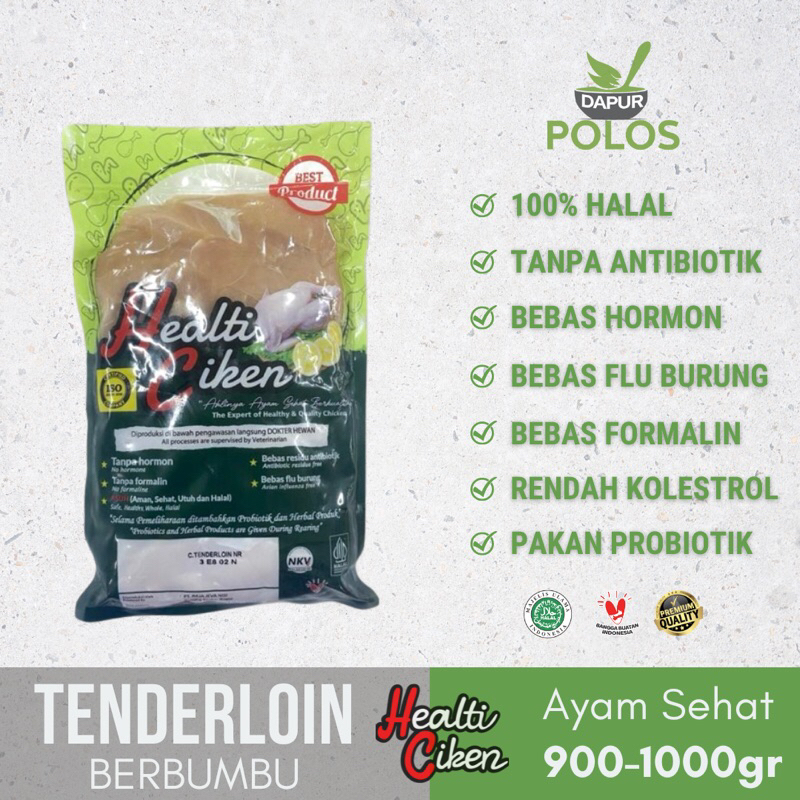 

Tenderloin Ayam Marinasi Potong Non MSG Sehat Pakan Herbal Probiotik Halal 900-1000gr