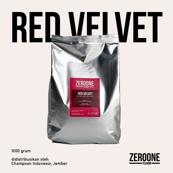 

minuman serbuk rasa red velvet | zeroone flavor
