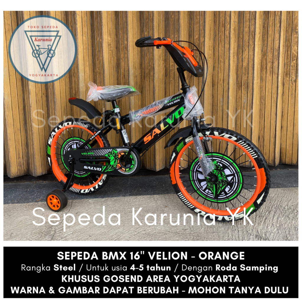 Sepeda Anak Laki-laki BMX 12" Inch 16” Inch 18" Inch Merk VELION SALVO