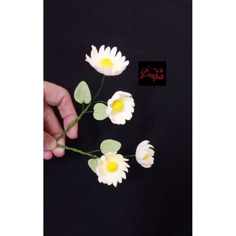 

(579/PRDS)Gumpaste Flower Sugar Flower/Bunga Gumpaste Bunga Daisy