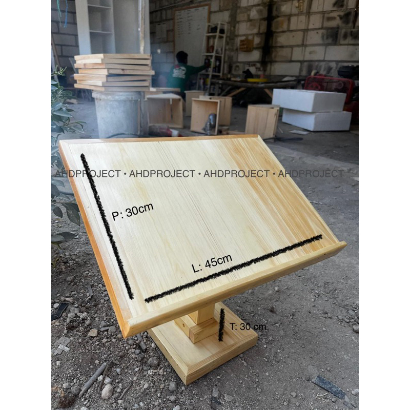 meja ngaji rekhal al quran persegi panjang