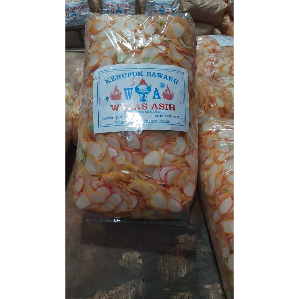 

Kerupuk Bawang Merk Welas Asih 5kg