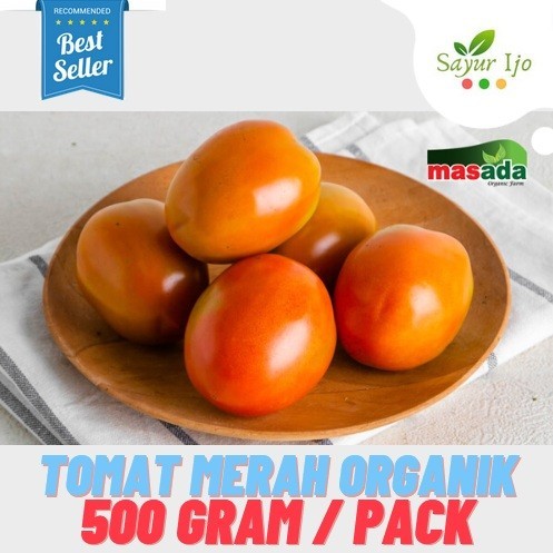 

Tomat Merah Organik Masada 500 Gram / Pack Fresh Red Tomato Buah Sayur Segar