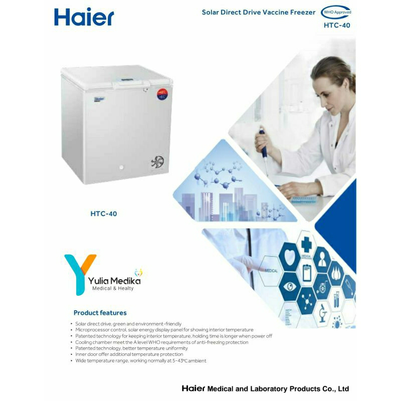 HAIER HTC-40 VACCINE FREEZER