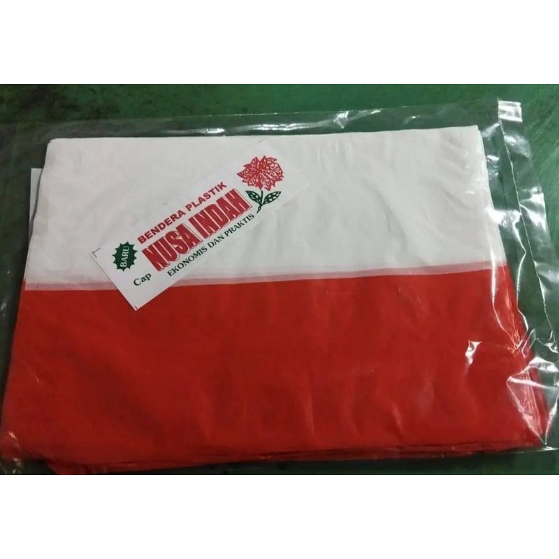 Bendera Plastik Merah Putih kecil Non Tali