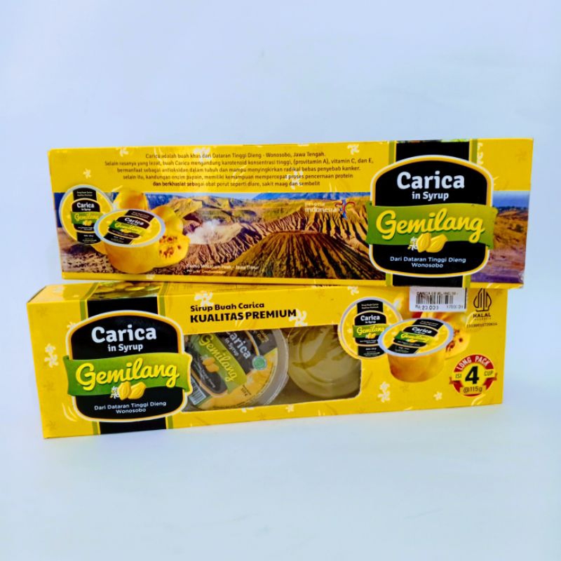 

Sirup buah Carica | Carica in Syrup Gemilang | netto 115 g