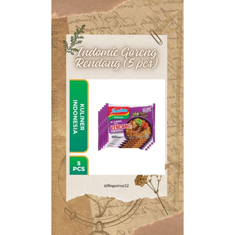 

Indomie Goreng 5 pcs