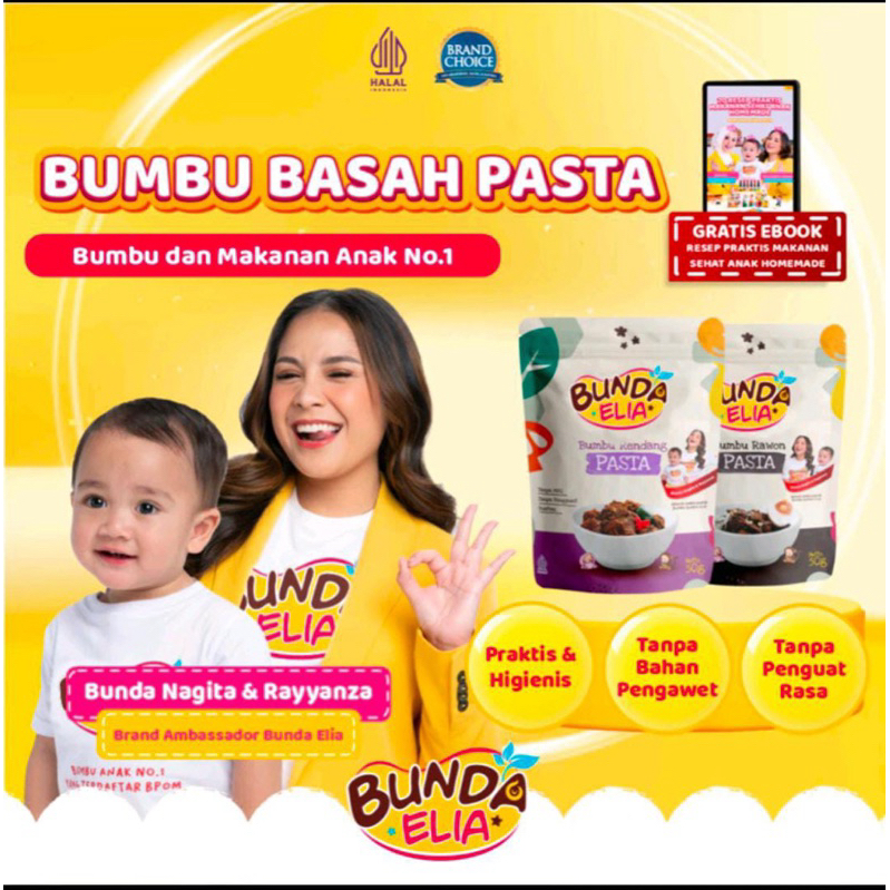 

Bumbu Bunda Elia Bumbu Basah Pasta Bumbu MPASI Bumbu Basah MPASI 50 gram