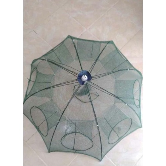 KODE I63V Bubu payung 8 lubang perangkap jabak ikan udang COD