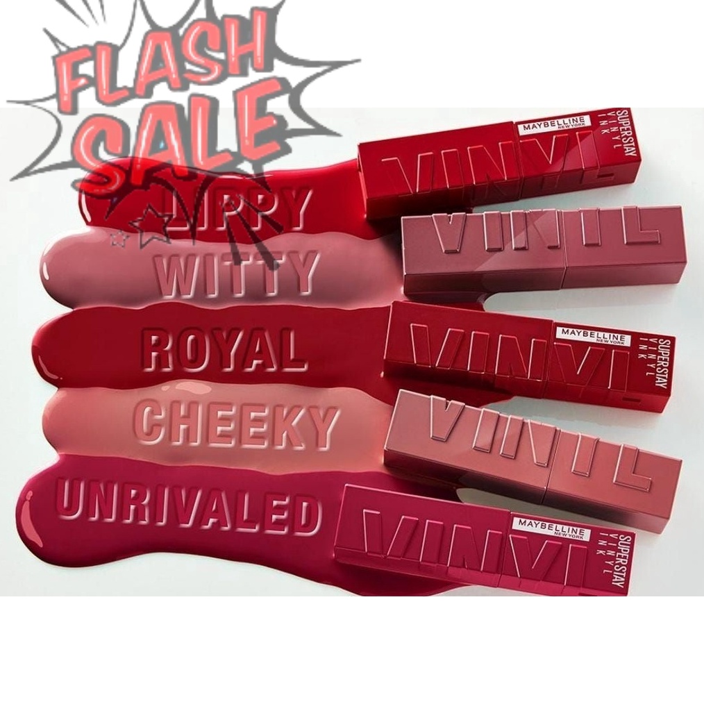 FLASH SALE Maybelline Superstay Vinyl Ink Lip Tint Liquid Lipstik Lipcream Lipstik Stay Liptint e LL