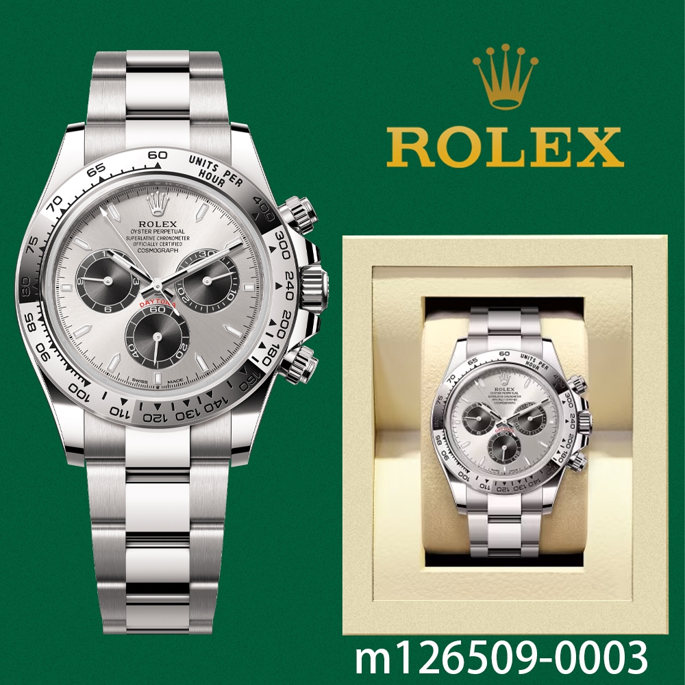 【Rolex Daytona】100% ASLI Jam tangan rolex pria Cosmograph Daytona m126509-0003 40mm