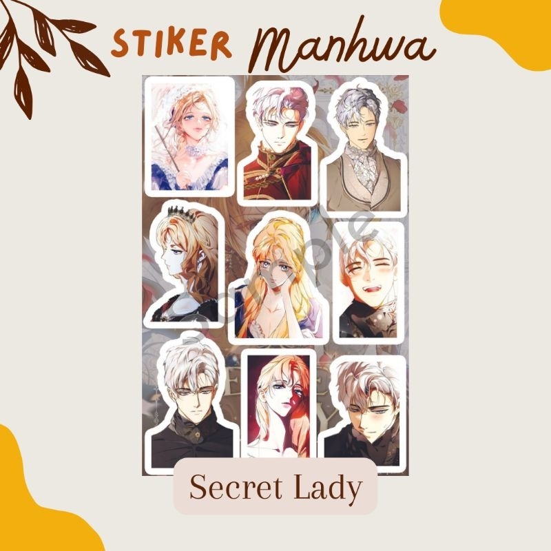 

Sticker Manhwa A6 Waterproof Secret Lady stiker Korea manhua manga anti air laminasi