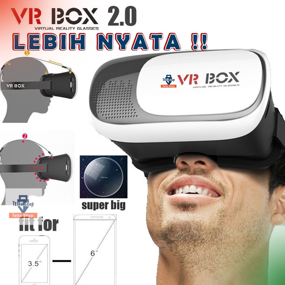 Vr Box Generasi Ke 2 Bioskop Mini Video 36 Virtual Reality p N3J7