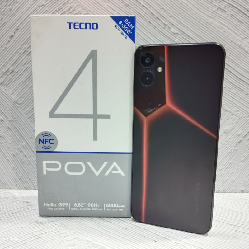 Tecno Pova 4 NFC 8+5/128 GB Handphone Second Bekas