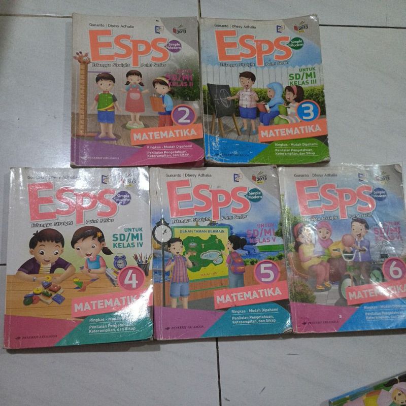 Esps Matematika kelas 2,3,4,5,6 kurikulum 2013 original