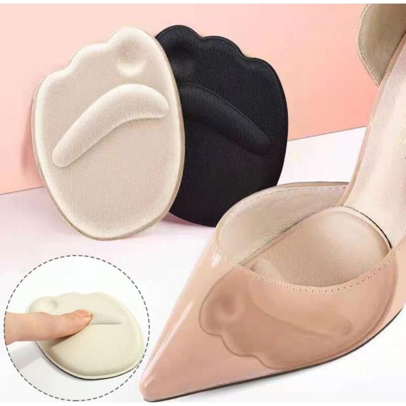 2pcs Busa Sepatu Insole Sepatu Busa Telapak Kaki Tidak Lecet Insole High Heels