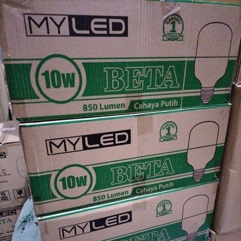 (100 Pcs) Paket Usaha MYLED BETA 10 Watt 1 DUS 100pcs kartonan