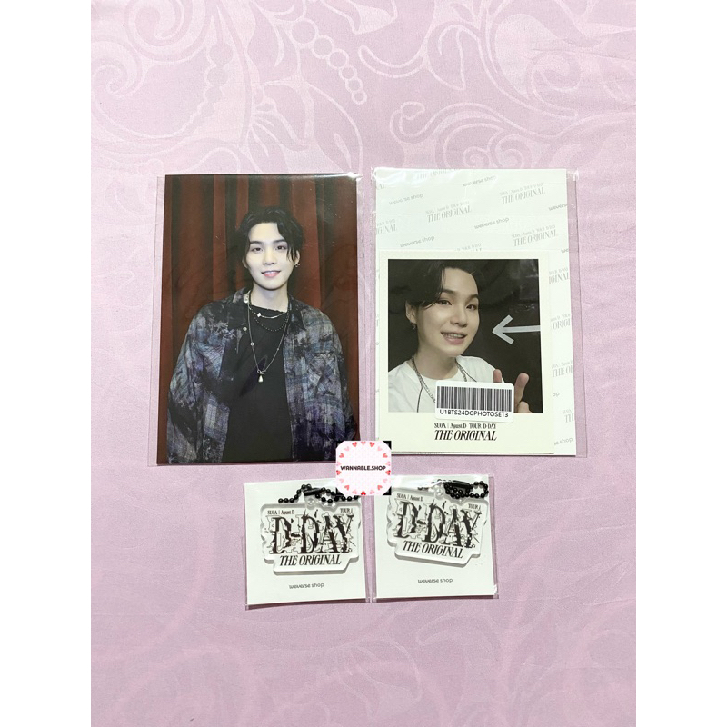 [READY STOCK] POB BENEFIT WEVERSE - BTS SUGA AGUSTD D DAY THE ORIGINAL POSTCARD POLAROID KEYRING PC 