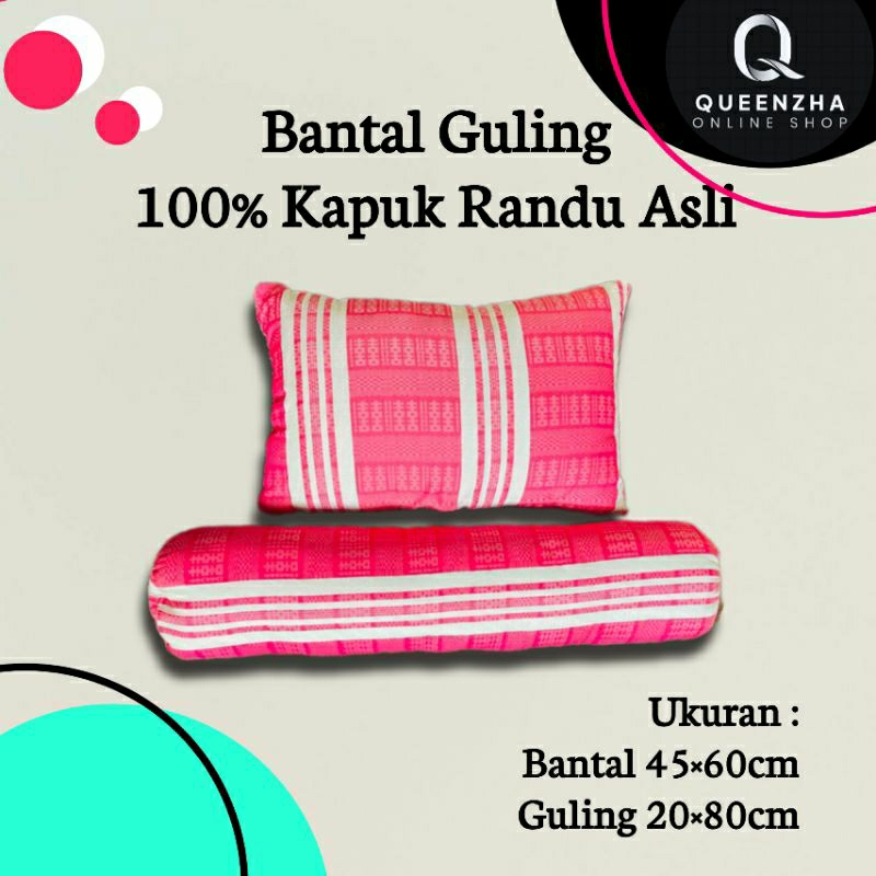 Bantal Guling Kapuk Randu Asli 100% | Queenzha