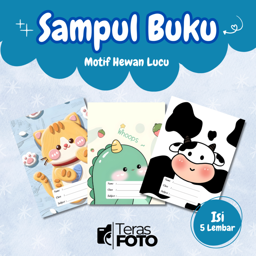 

(Isi 5 Lembar) SAMPUL BUKU MOTIF ESTETIK HEWAN LUCU / SAMPUL BUKU TULIS SIDU CAMPUS BIGBOSS / SAMPUL BUKU BOOK COVER A5/B5 / SAMPUL BUKU AESTHETIC